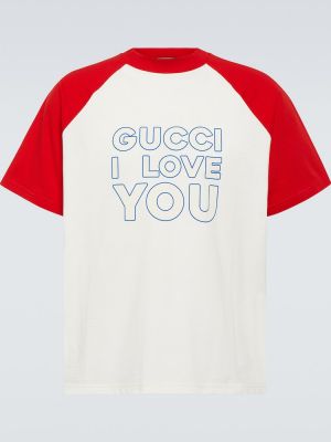 Памучна тениска от джърси Gucci