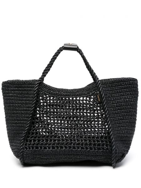 Τσάντα shopper Max Mara μαύρο