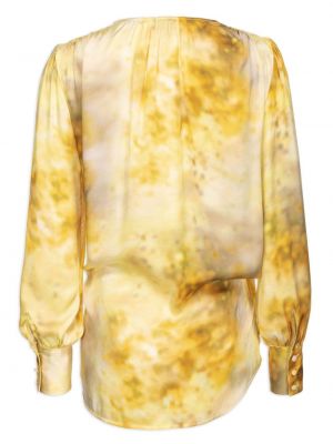 Abstrakter bluse mit print Pinko gelb