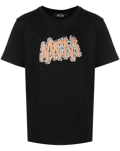 T-shirt con stampa Mcm
