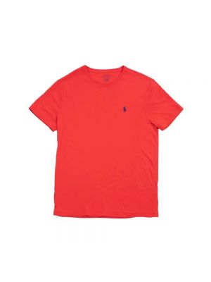 Koszulka bawełniana Ralph Lauren czerwona
