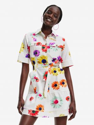 Obleka s cvetličnim vzorcem Desigual