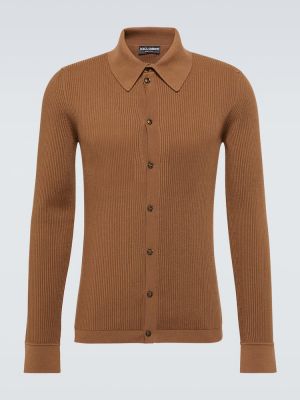 T-shirt di lana Dolce&gabbana marrone