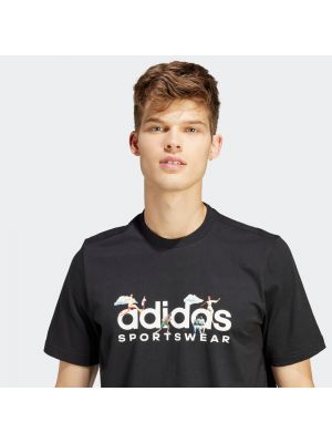 Marškinėliai Adidas Sportswear juoda