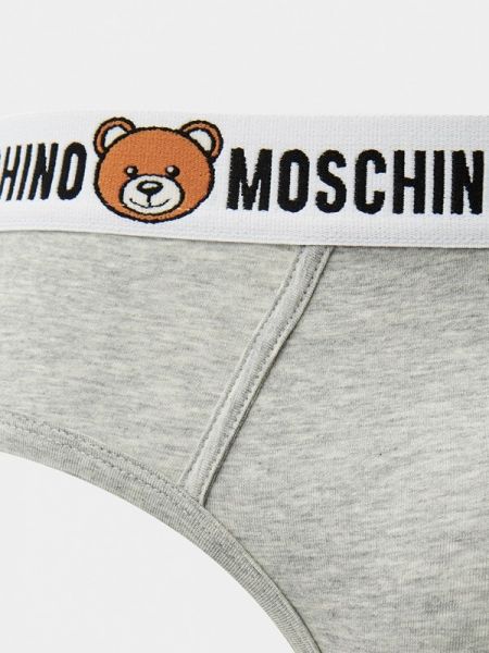 Трусы Moschino Underwear серые