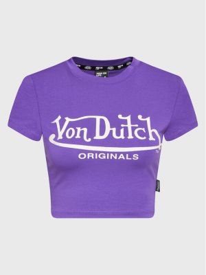 Топ Von Dutch виолетово