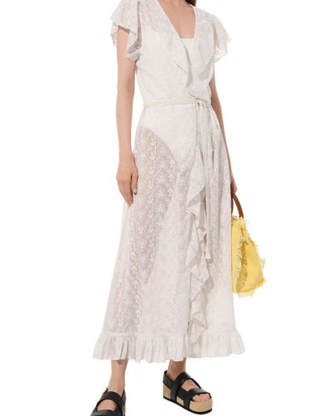 Платье из вискозы Melissa Odabash белое