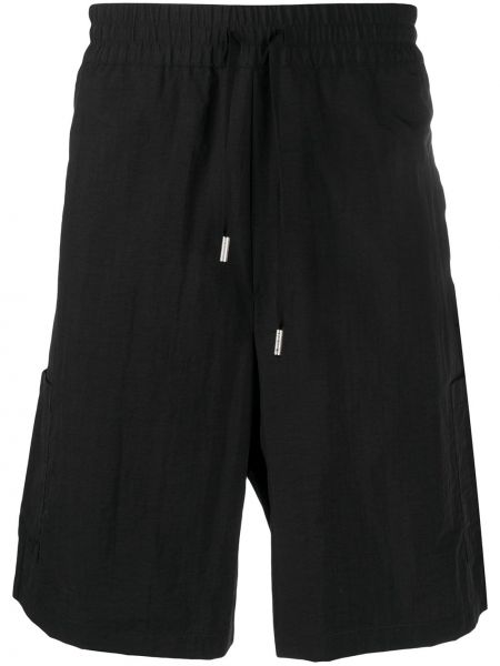 Heron Preston pantalones cortos de deporte con parche del logo - Negro
