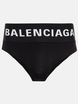 Трусы из джерси Balenciaga черные
