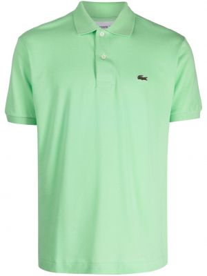 Pamučna polo majica Lacoste zelena