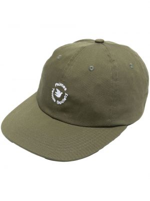 Raštuotas kepurė su snapeliu Palmes žalia