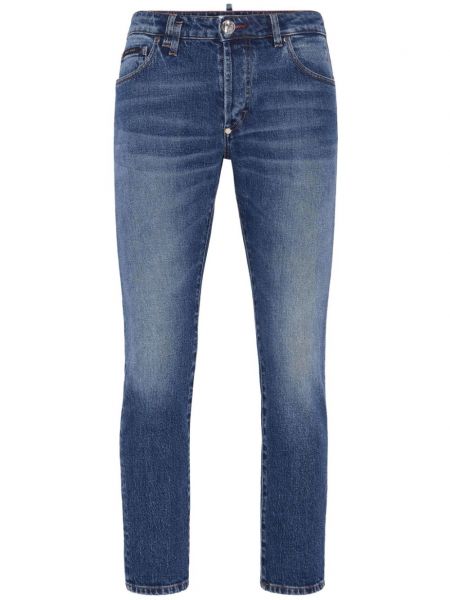 Jeans skinny taille basse Philipp Plein bleu