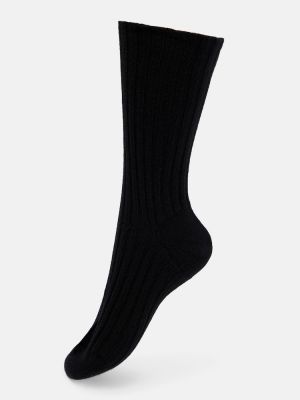 Кашмирени чорапи The Row черно