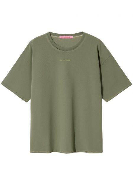Jednofarebné bavlnené tričko s potlačou Monochrome