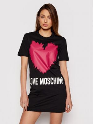Priliehavé šaty Love Moschino čierna
