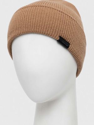 Dzianinowa czapka skórzana wełniana Calvin Klein