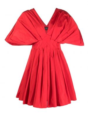 Mini šaty s výstřihem do v Rochas - červená