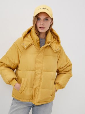 Утепленная демисезонная куртка Izabella желтая