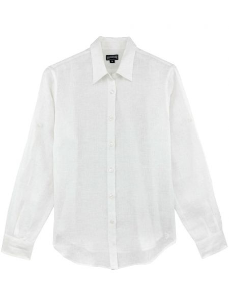 Chemise longue en lin Vilebrequin blanc