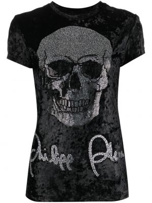 T-shirt à imprimé Philipp Plein noir