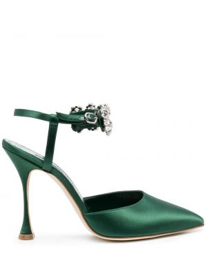 Pumps Manolo Blahnik grön