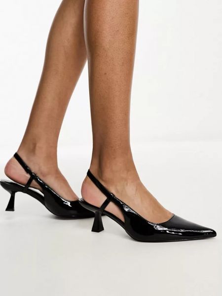 Лаковые туфли на шпильке Glamorous черные