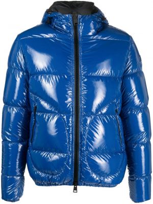 Páperová bunda s kapucňou Herno modrá