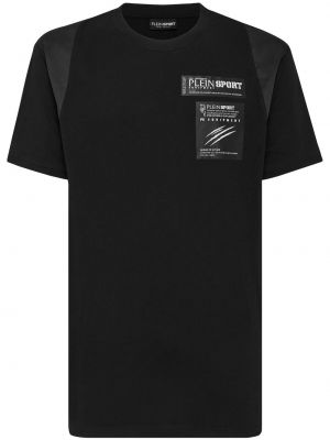 T-shirt con stampa Plein Sport nero