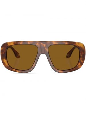 Oversize слънчеви очила Giorgio Armani кафяво