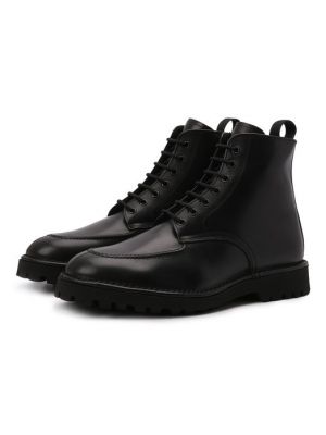 Кожаные ботинки Kenzo черные