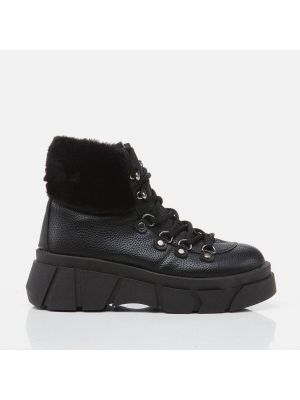 Kotníkové boty bez podpatku Hotiç černé