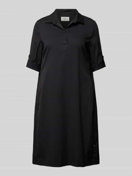 Sukienka midi w jednolitym kolorze Robe Légère czarna
