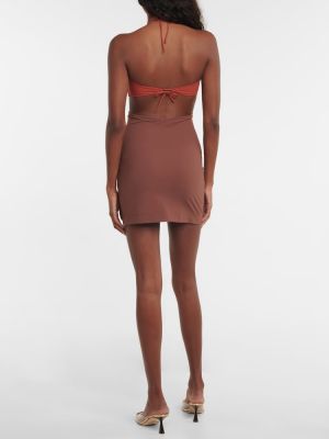 Mini vestido Nensi Dojaka marrón