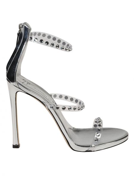 Sandali di pelle Giuseppe Zanotti Design argento