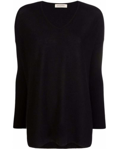 Jersey con escote v de tela jersey Gentry Portofino negro