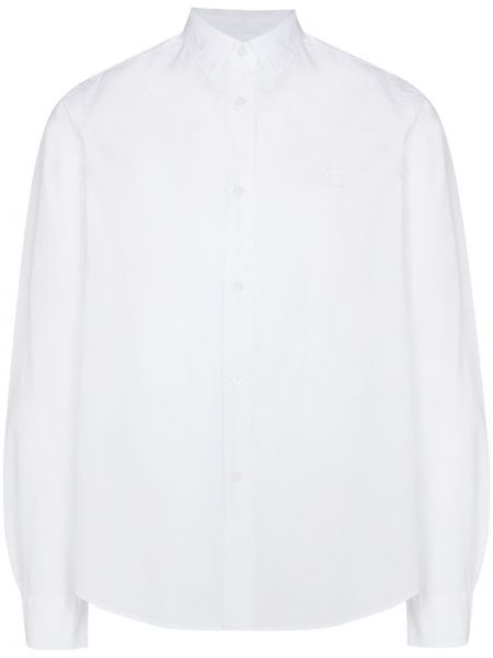Camisa con bordado con rayas de tigre Kenzo blanco