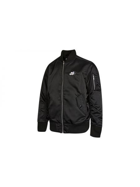 Спортивная повседневная длинная куртка с длинным рукавом Nike черная