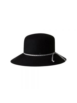 Czarny kapelusz Maison Michel