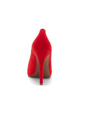 Замшевые туфли на платформе Jessica Simpson красные