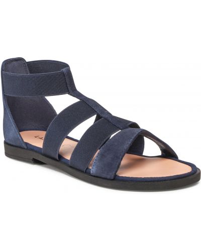 Kožené sandále Lasocki modrá