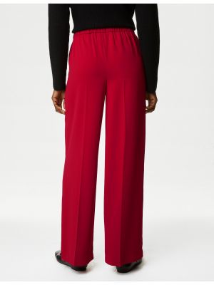 Kalhoty Marks & Spencer červené