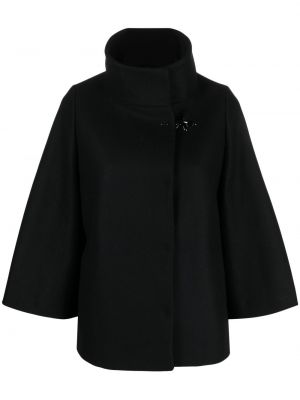 Vlněná bunda s dlouhými rukávy Fay - černá