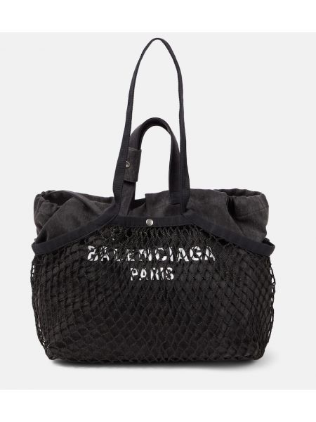 Mesh kangaskassi Balenciaga musta