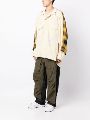 Koszula bawełniana Maison Mihara Yasuhiro żółta