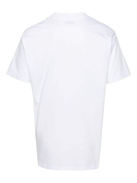 Bavlněné tričko s potiskem Carhartt Wip bílé
