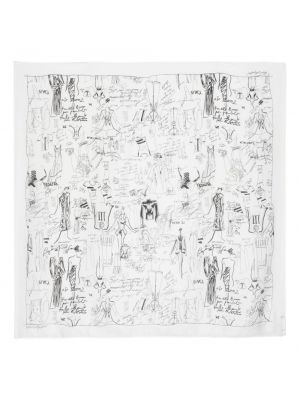 Schal aus baumwoll mit print Karl Lagerfeld