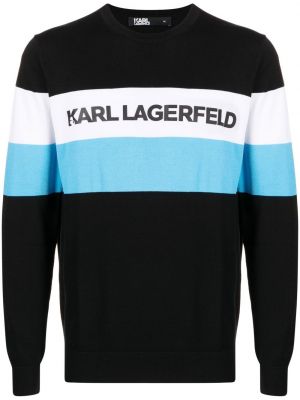 Пуловер с принт с кръгло деколте Karl Lagerfeld