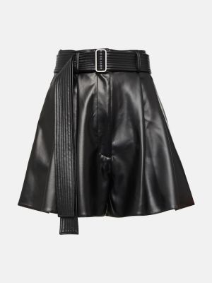 Pantalones cortos plisados Alex Perry negro