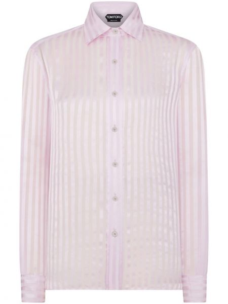 Svilena košulja Tom Ford ružičasta