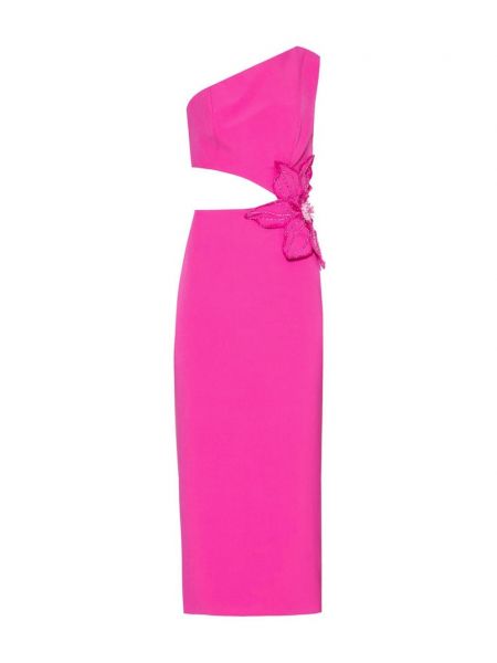 Φλοράλ μίντι φόρεμα Patbo ροζ